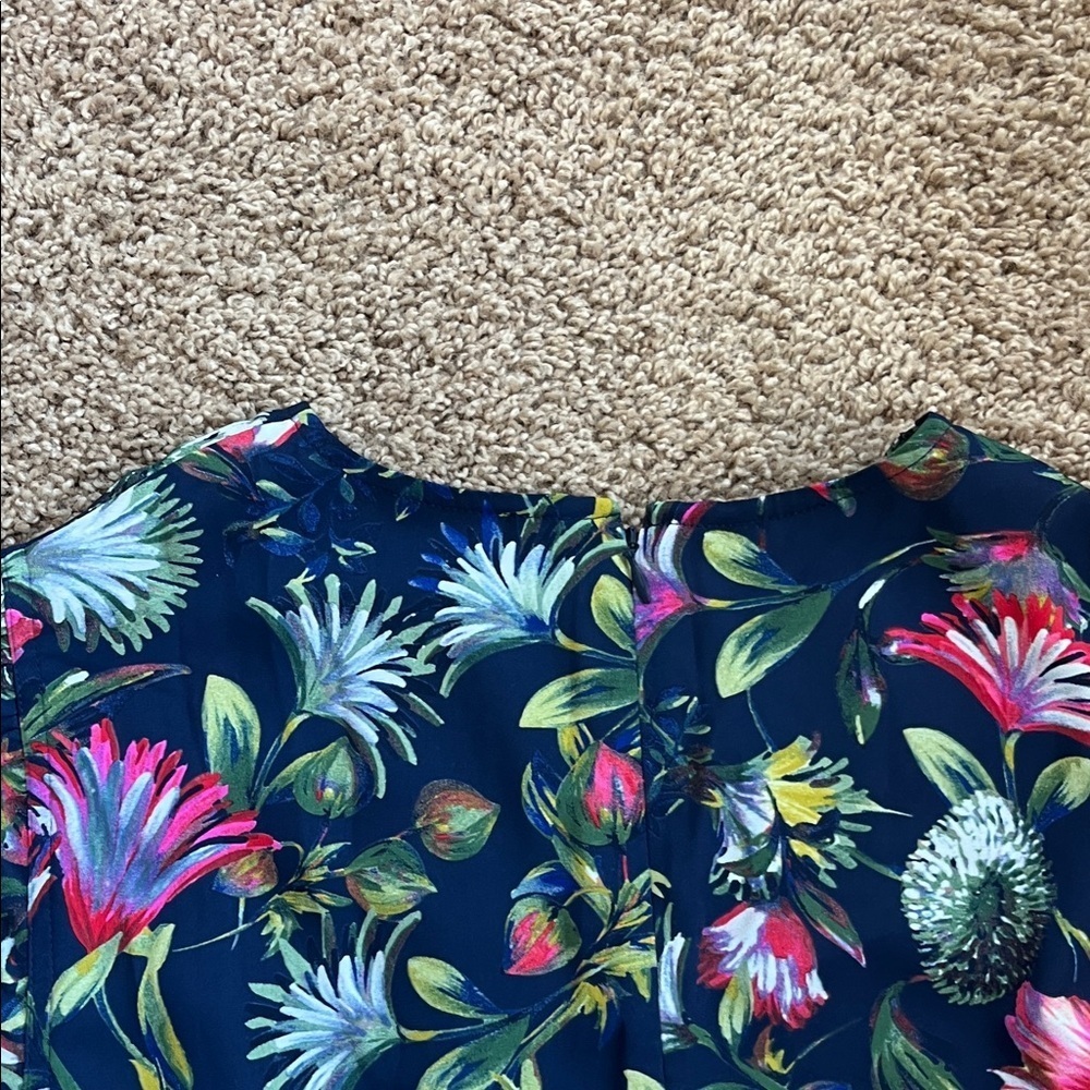 J. Crew Navy Floral Dress - Picture 14 of 16
